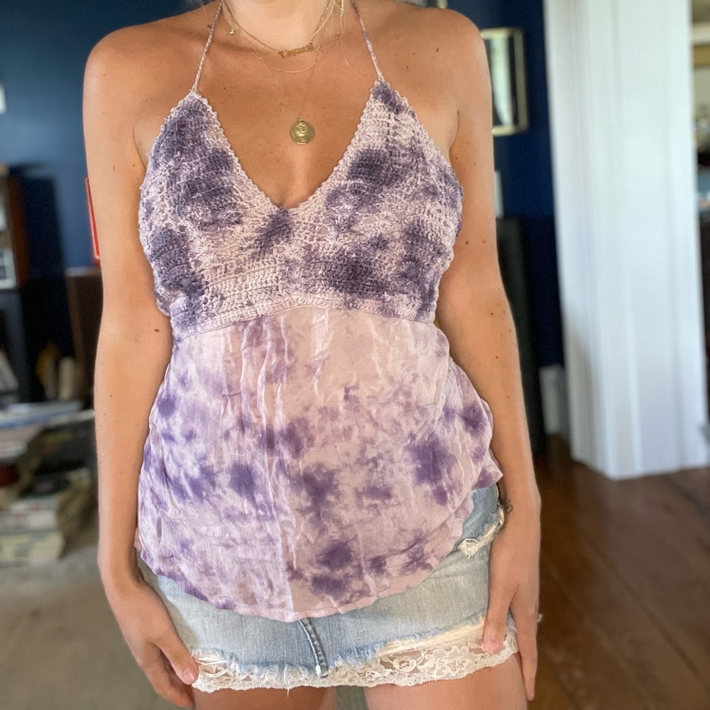 Y2K Tie Dye Halter Top